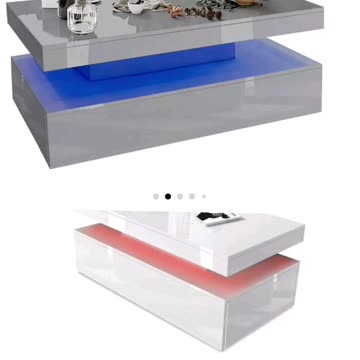 Introducing the Hampton & Stewart High Gloss LED Coffee Table!