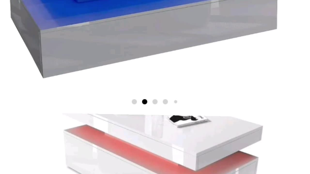 Introducing the Hampton & Stewart High Gloss LED Coffee Table!
