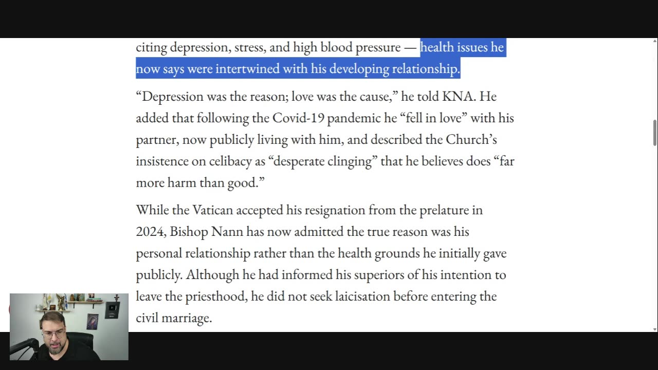 Scandal Erupts When A Secretly Married Bishop Is Exposed