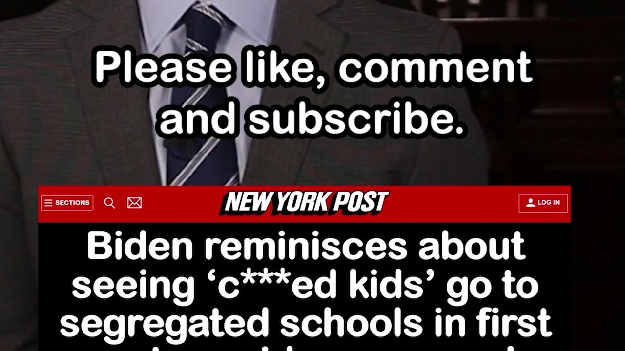 Biden Reminisces About Seeing Segregated Schools in First Post-Presidency Speech