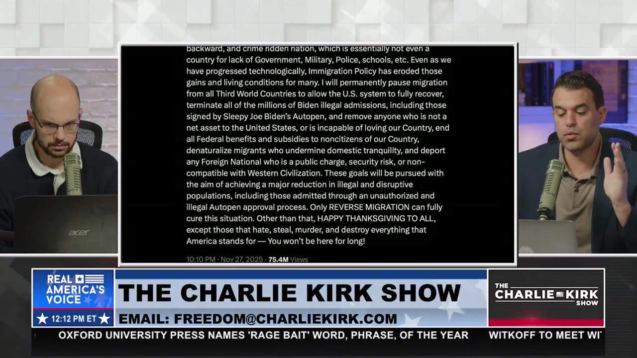 AMERICANS BACK TRUMP’S PLAN TO PAUSE THIRD-WORLD MIGRATION