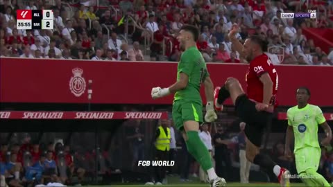 Vedat Muriqi has been sent off for this dangerous high boot