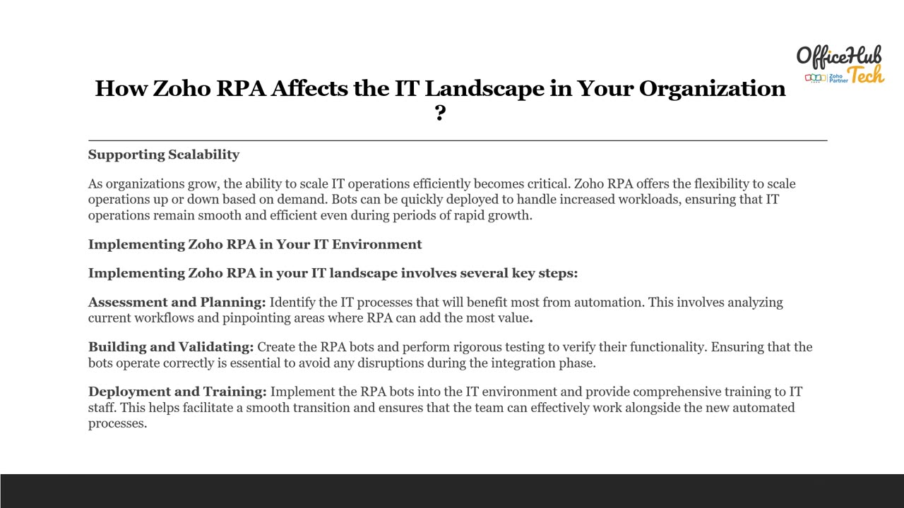 How Zoho RPA Affects the IT Landscape in Your Organization ?