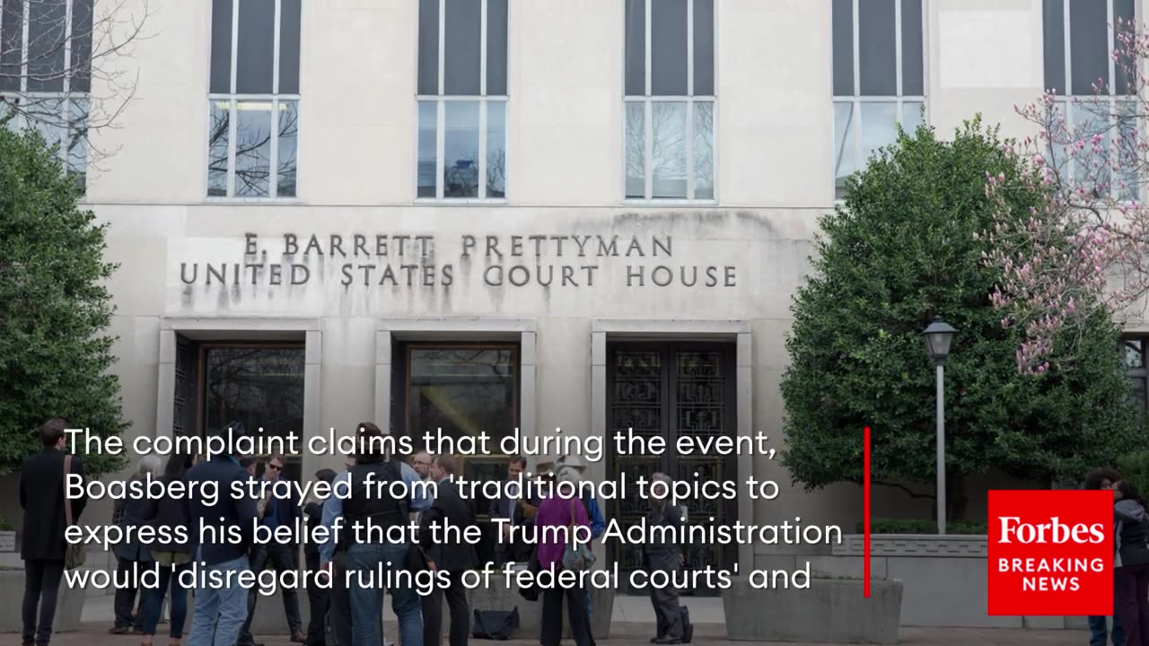 ⚖️Pam Bondi Orders Misconduct Complaint Against Sleezbag Judge Boasberg