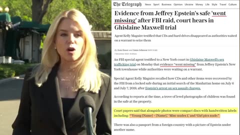 Pam Bondi, completely changing her statement regarding Jeffrey Epstein 🤥