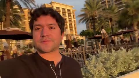 A beautiful sunset seen from Sandpearl Resort in Clearwater, Florida