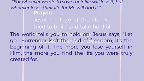 Freedom in Surrender