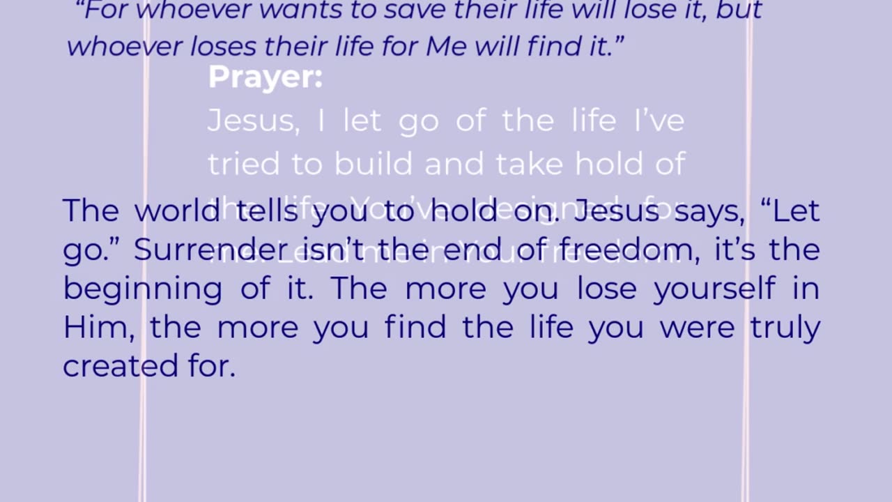 Freedom in Surrender