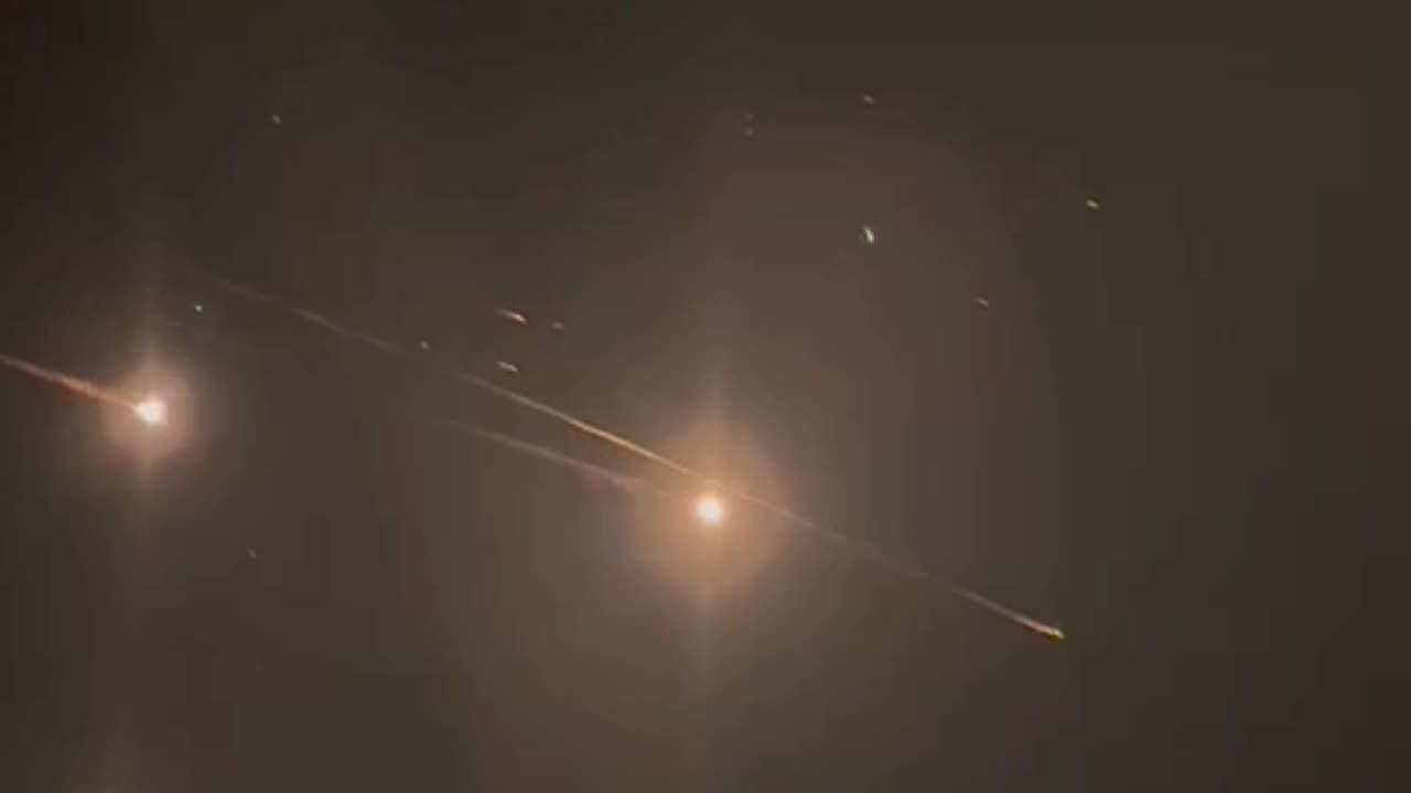 Interceptors Putting on a Show Over Israeli Town