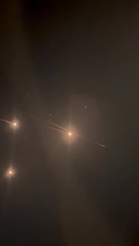 Interceptors Putting on a Show Over Israeli Town