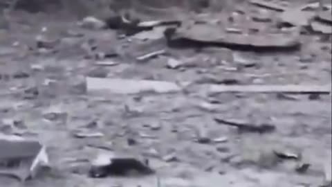 More footage from ground zero in tel aviv as mystery missile blows away their stock exchange