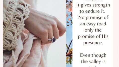 When God doesn't take the pain away