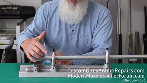 Drilling and Tapping Holes on Centerline of Barrel.