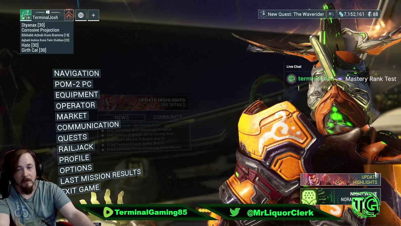 Terminal Gaming - Warframe MR Legendary 1 and Lich Murmur