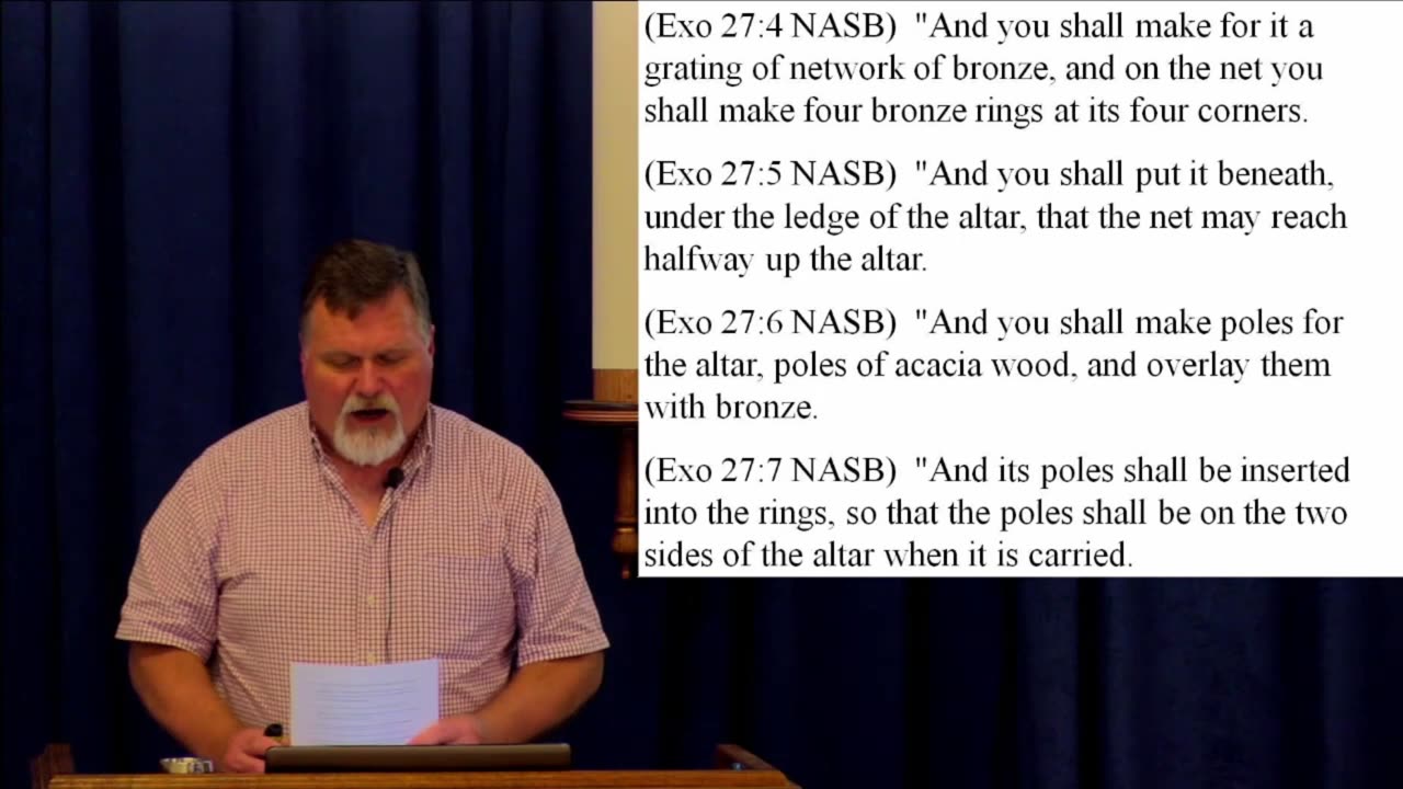 Exodus 27 – the articles outside the tabernacle in the court 2017
