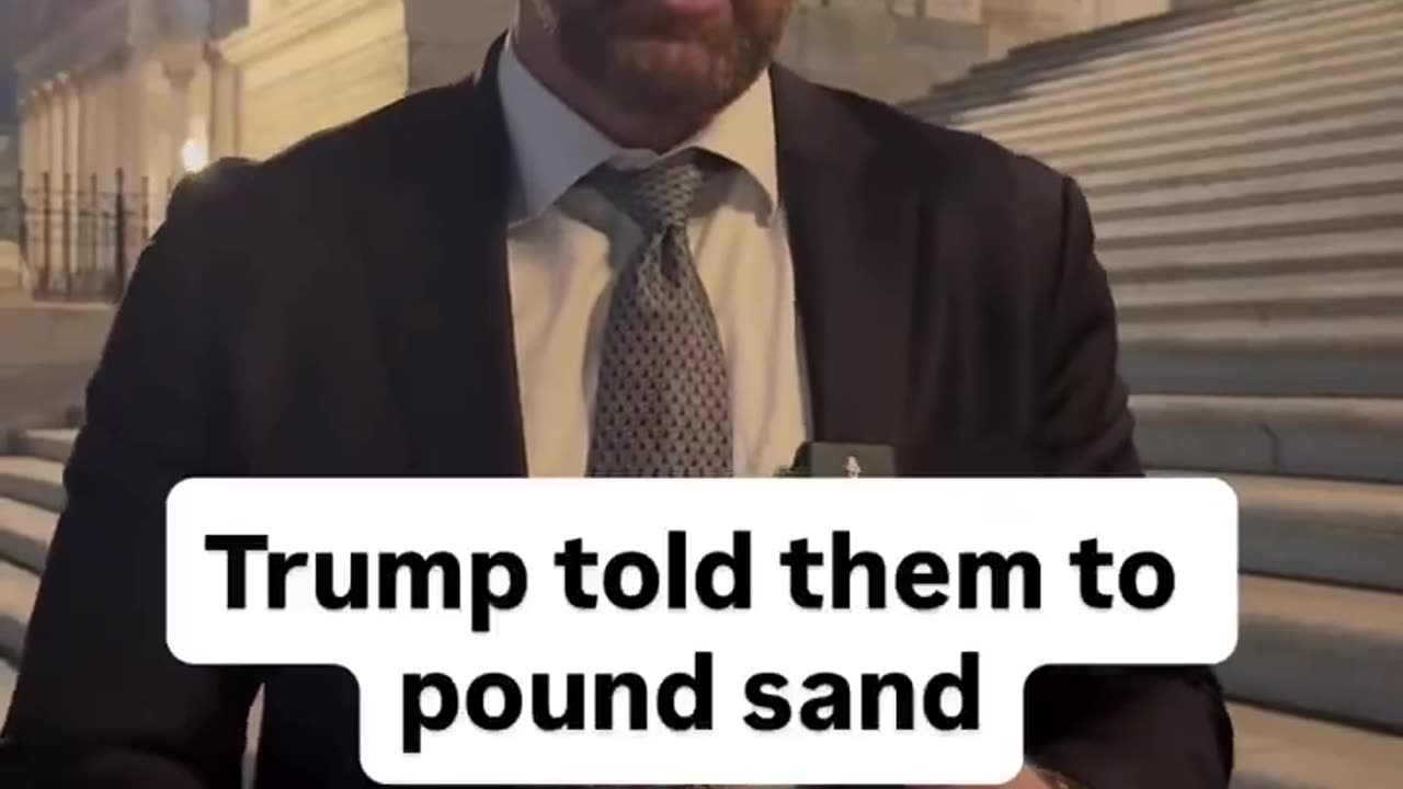 Trump told them to pound sand. NO DEAL.