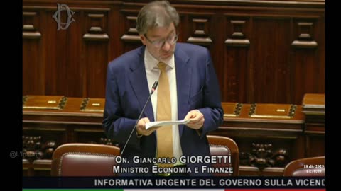 Giancarlo Giorgetti Informativa sulla vicenda MPS Mediobanca 18-12-2025