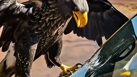 Brave Ranger Rescues Baby Eagle Covered in Beetles in Rocky Mountains!