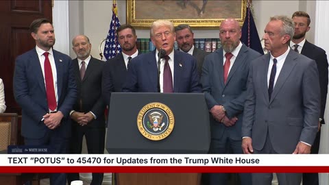 President Trump Takes Multiple Questions From Reporters At White House Event