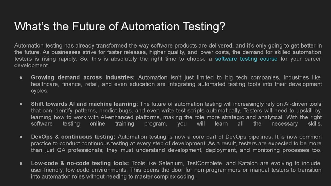 7 Key Benefits of Taking a Software Testing Course