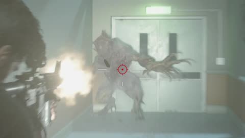 Carlos getting shishkebap by insect-lizard hybrid thingy.
