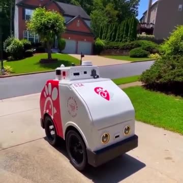 Chick-Fil-A Food Delivered by Robot
