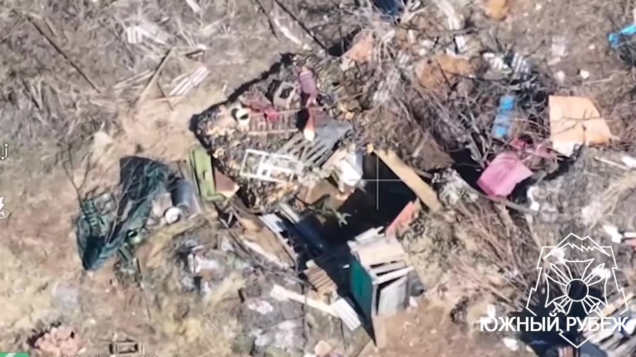 Opening of a camouflaged mortar position