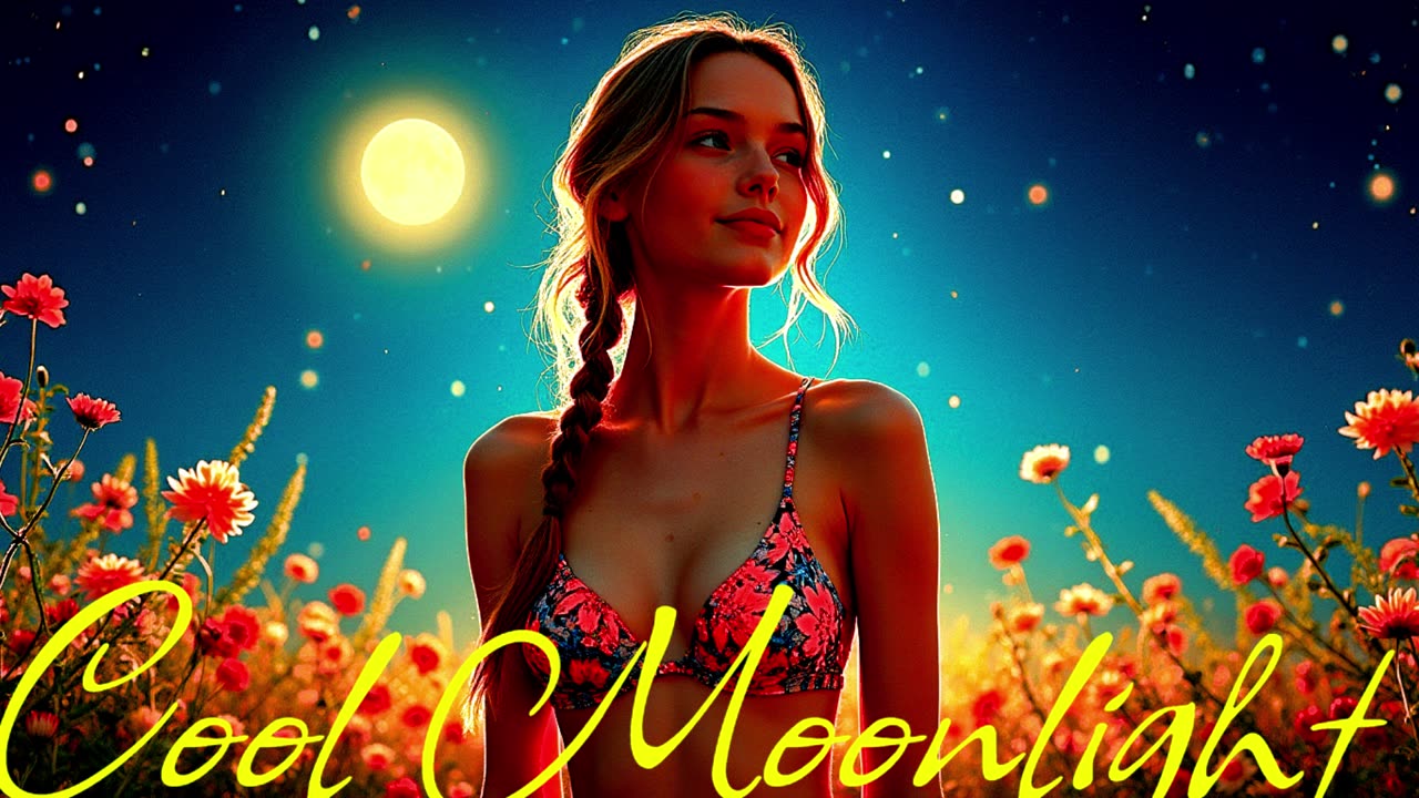 Electronic Music. Song Cool Moonlight..