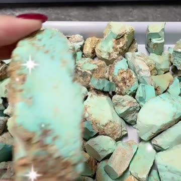20250810-4 Natural Original Turquoise Rough material Wrap Green Embody Spirit Rhyme