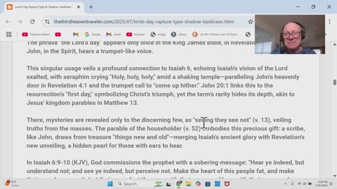 The Lord's Day Rapture Type & Shadow; Laodicean church hates/perverts Revelation 1:10