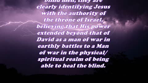 Matthew 9:27 - Daily Bible Verse Commentary