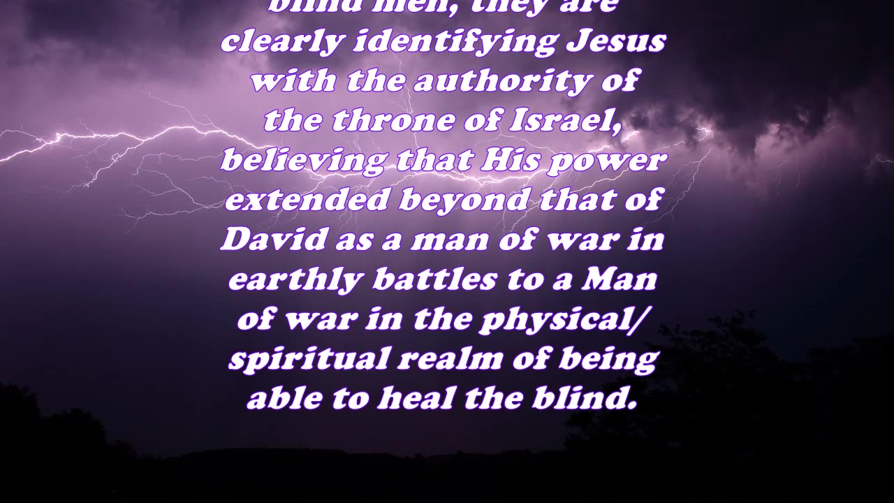Matthew 9:27 - Daily Bible Verse Commentary