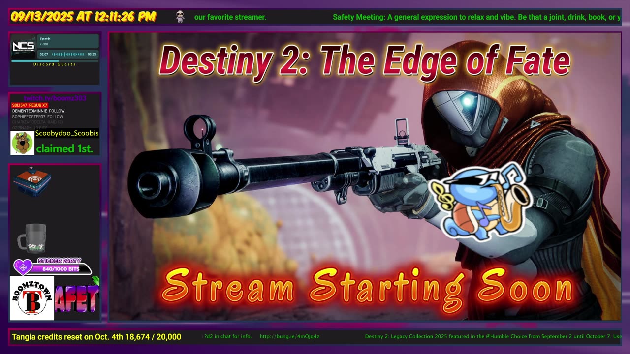 Destiny 2: 9/13/25 - 12pm MST start. Destiny still broken? Waiting for Bungie to fix this stuff.