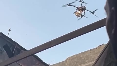 Israeli drones drop explosive on the homes of Palestinians