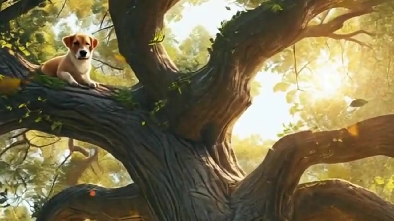 Animal Friendship Story – Dog Saves Cat, Cat Saves Puppy.