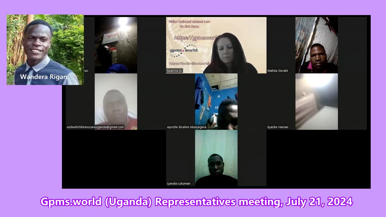 Gpms.world (Uganda) Representatives meeting July 21, 2024