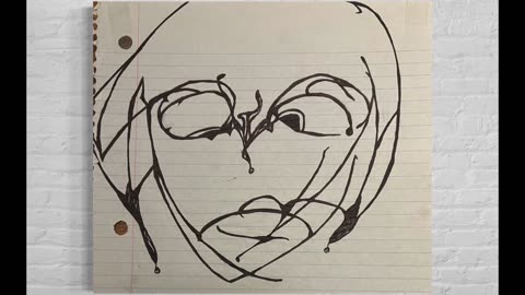 🎭 Abstract Jester #29 – A simple Abstract Jester Drawing by Jester Mayhone