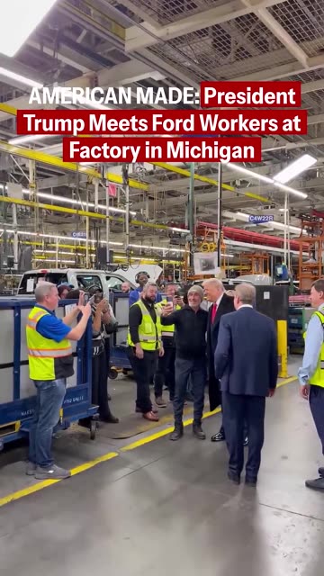 President Trump at Ford Factory, Dearborn, Michigan