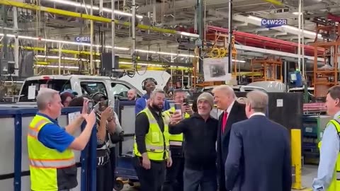 President Trump at Ford Factory, Dearborn, Michigan