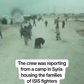 Children in a Syrian Refugee Camp Greet Reporter from Democratic Dump NBC with Flowers and Songs