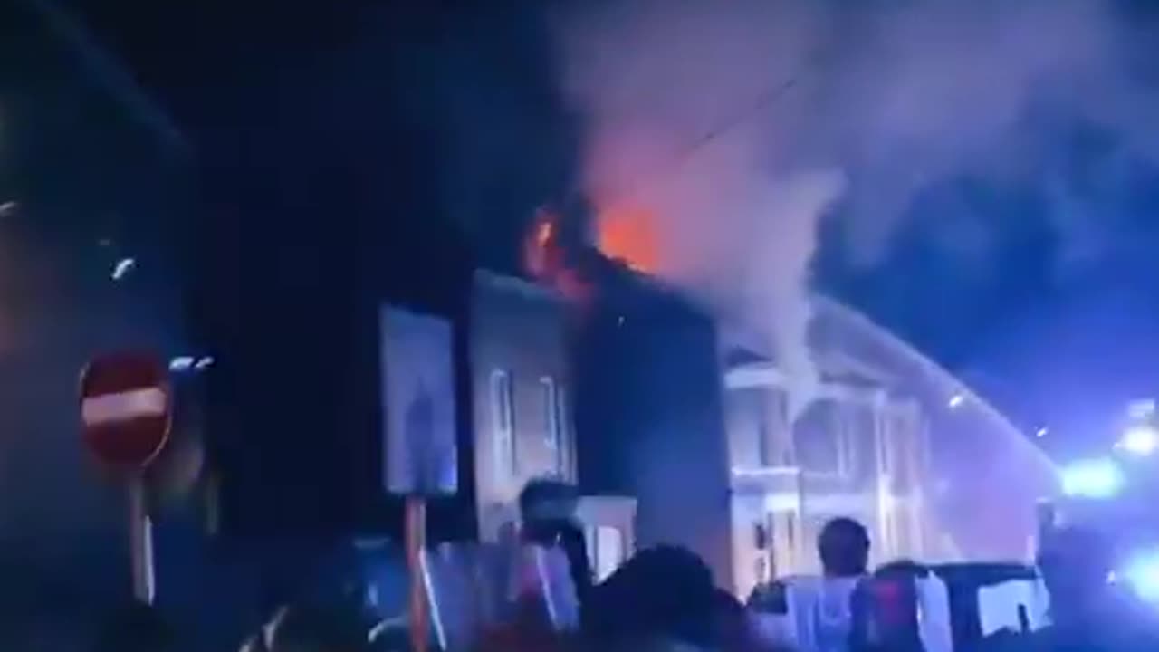 widespread burnings across Northern Ireland after a child was raped