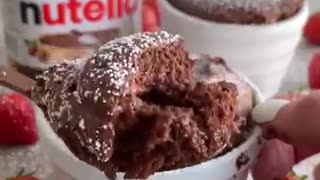 Breaking: Nutella Soufflé Recipe #shorts