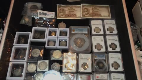 Got the Hong Kong coins show on the road #realtime #numismatics