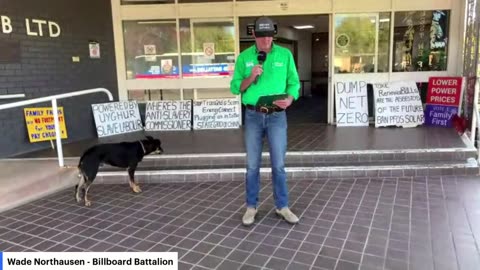 Billboard Battalion live at a public meeting at Hay NSW - 5/6/2025