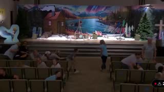 Man Rammed his car into Church and began Opening Fire