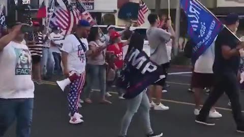 Peaceful Trump protests all over California, about to elect a Republican governor?