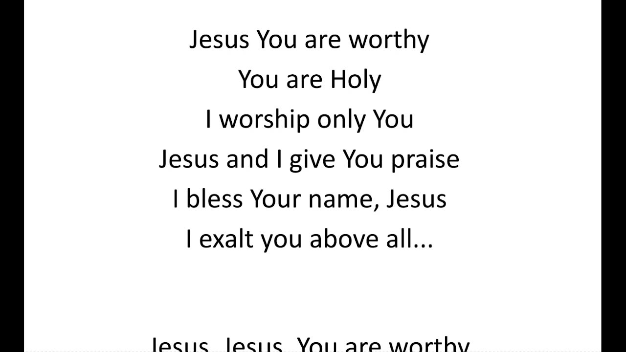 Jesus You Are Worthy gospel song lyrics video