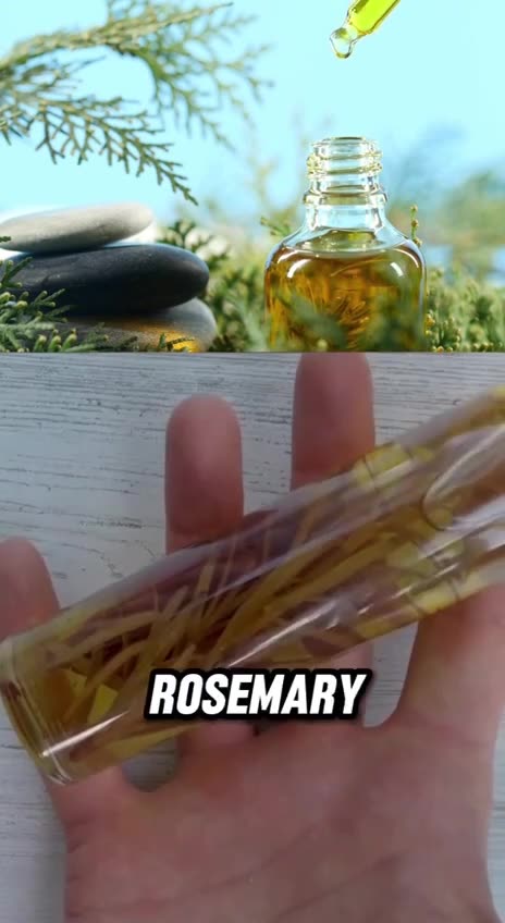 what happens when you drop Rosemary into bottle of olive oil