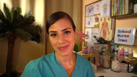 ASMR School Nurse Physical | 1 HOUR FULL BODY Exam | Lice Check, Eyes, Ears, Throat, stomach +