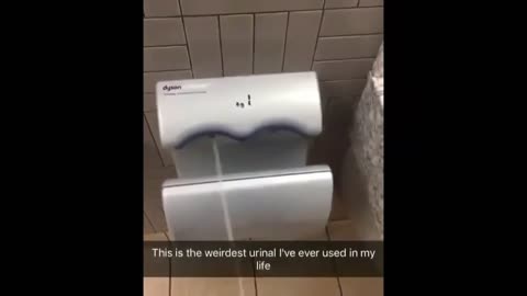 the weirdest urinal i have ever seen